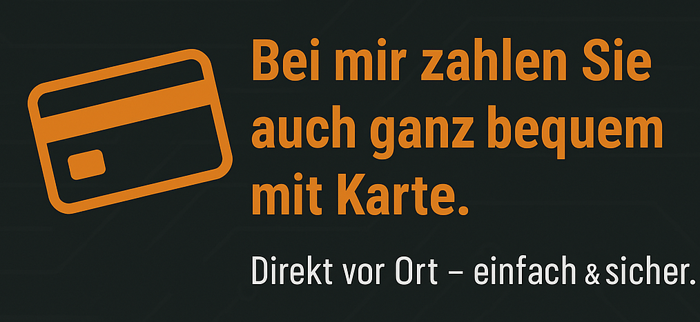 Kartenzahlung möglich